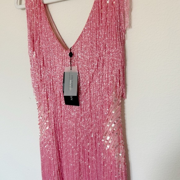 Nadine Merabi Sadie Dress Pink NWT - Picture 8 of 11